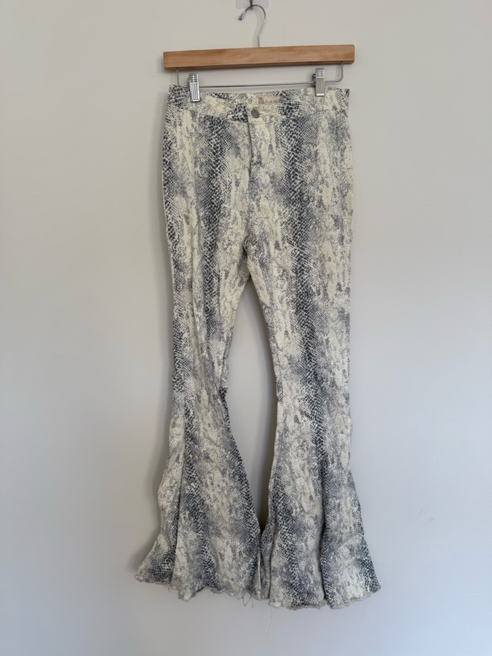 Altar’d State Snake Print Bell Bottoms